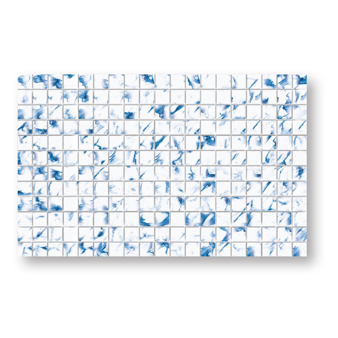 Lima Blue Glass Mosaic 1x1