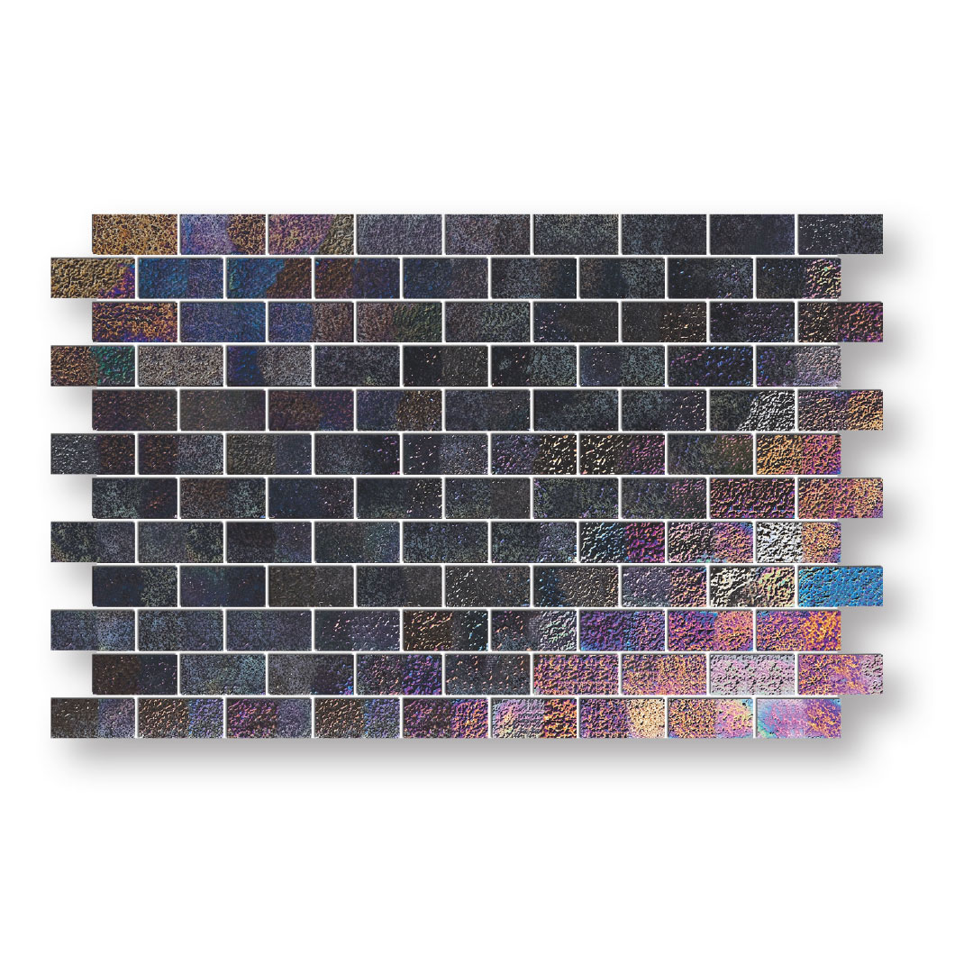 Miss A174 Glass Mosaic 1x2