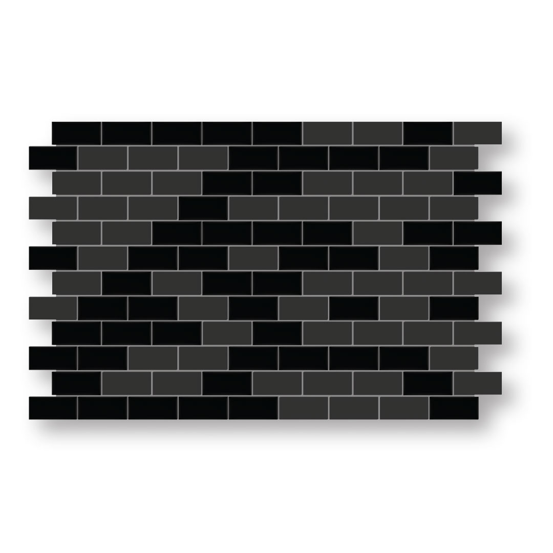 blend glass mosaic 1x2