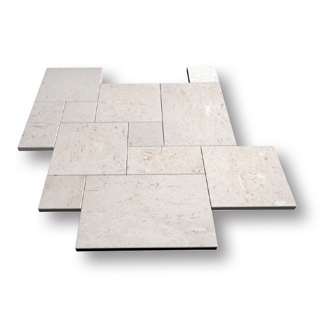 Shell Stone Limestone Tumbled Paver
