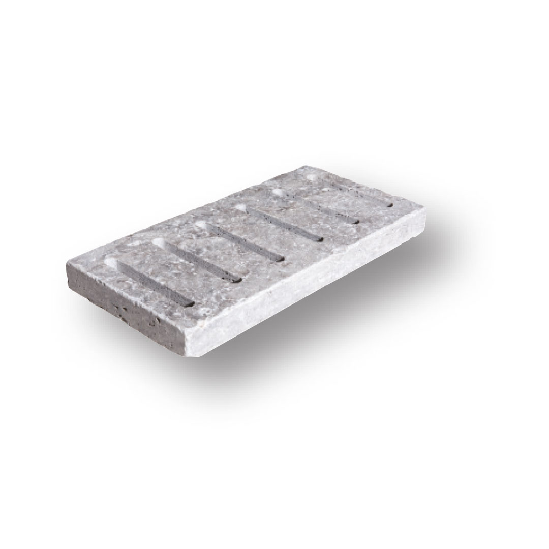 Silver Travertine Drain