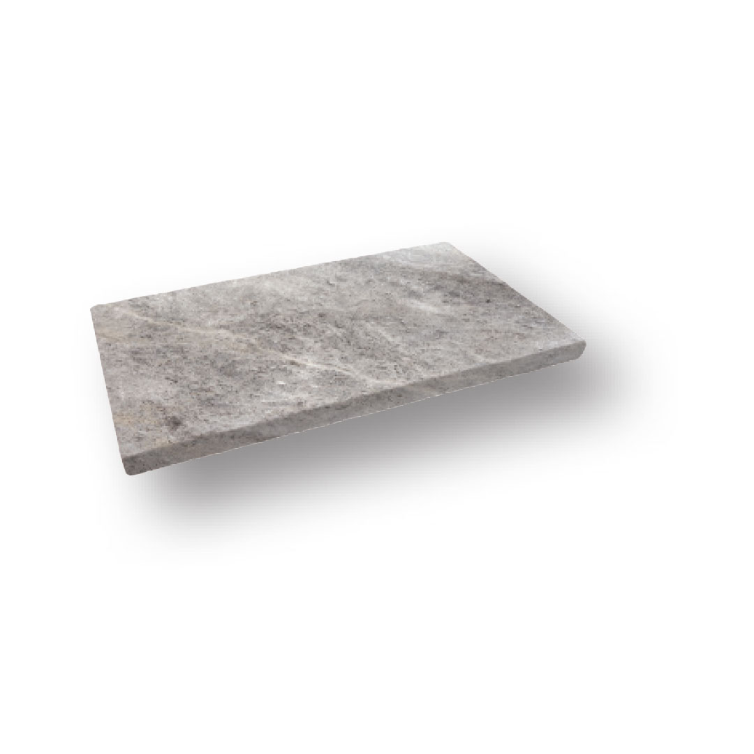 Silver Travertine Edge Pool Coping