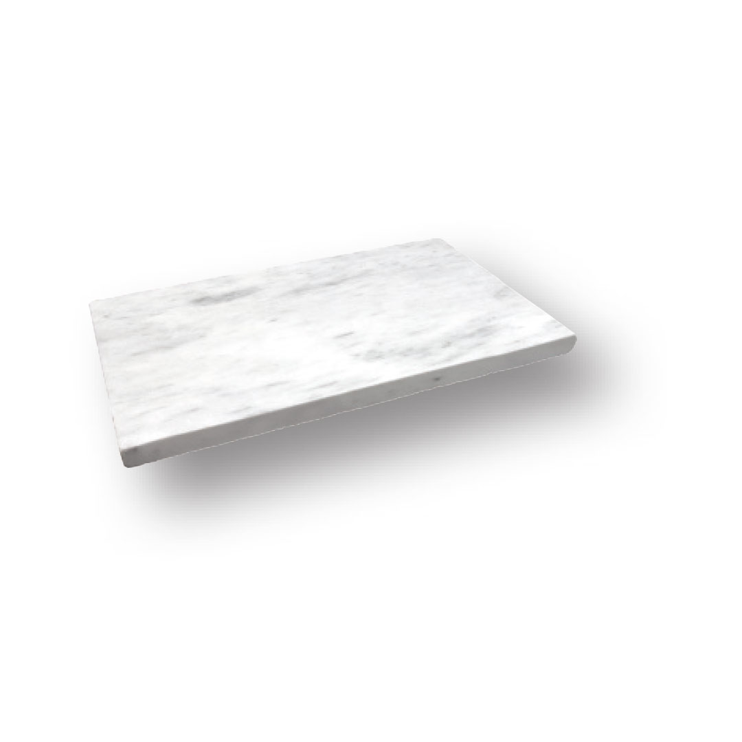 Sky White Marble Tumbled Pool Coping
