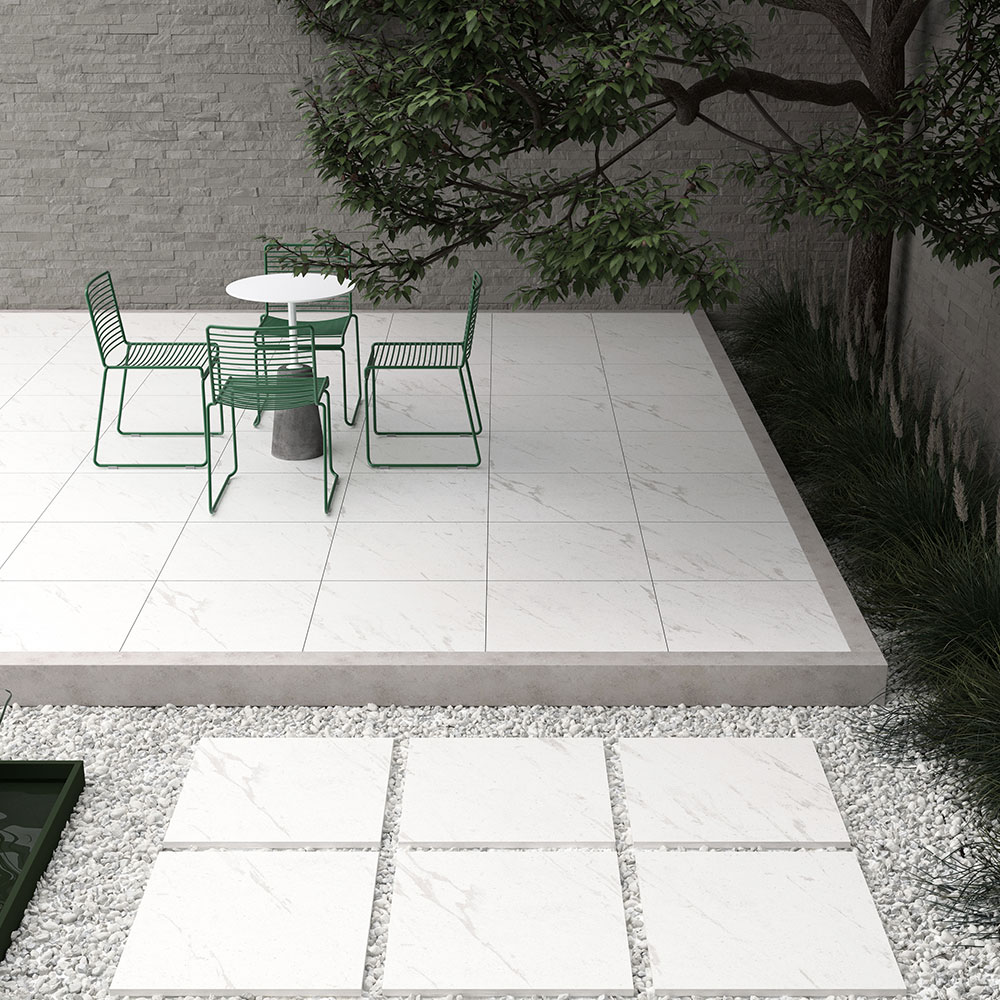 Tokyo White Porcelain Paver